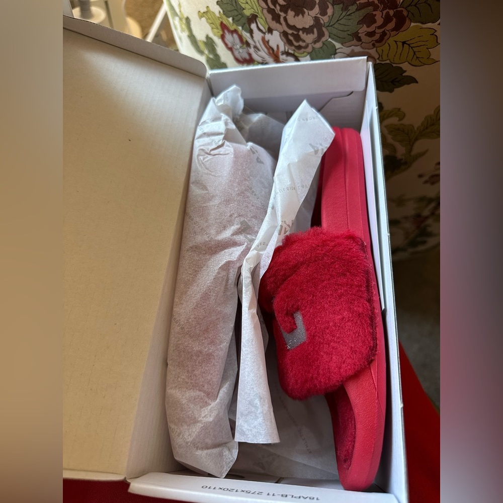 Brand New in Box— APL: Athletic Propulsion Labs Shearling Slide in Size 8